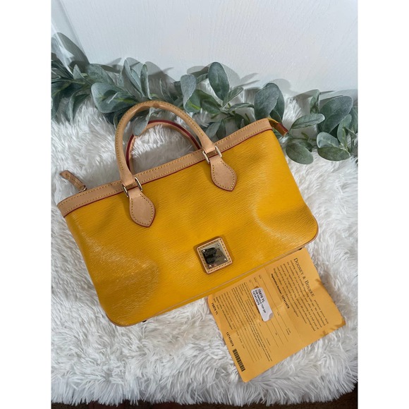 Dooney & Bourke Small Yellow Tote Bag - Picture 2 of 10